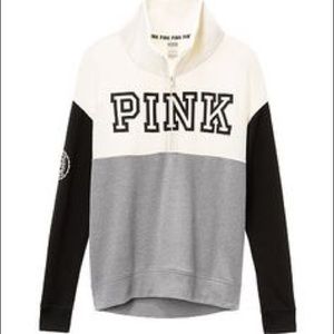 Victoria’s Secret PINK blue half zip jacket